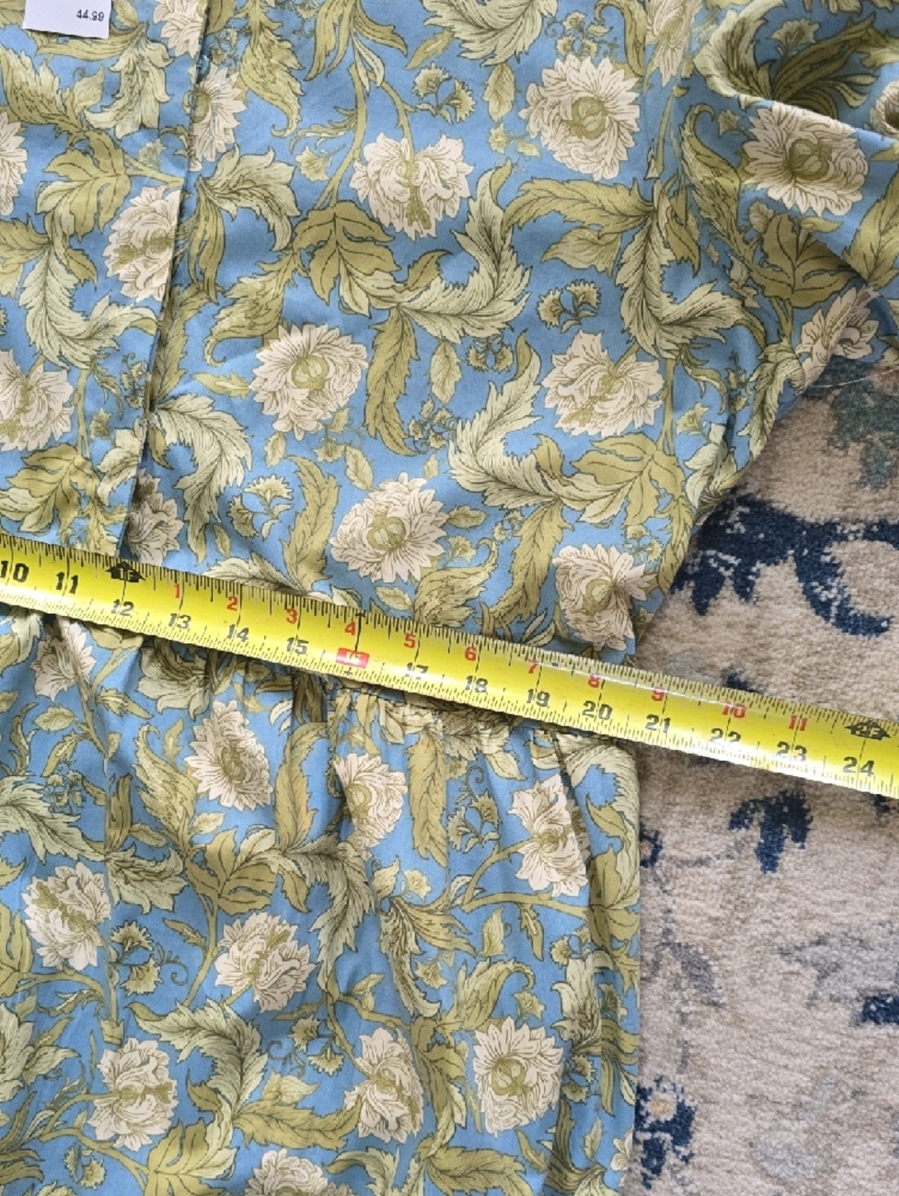 Floral Tiered Midi Dress in Blue and Green - Picture 7 of 10